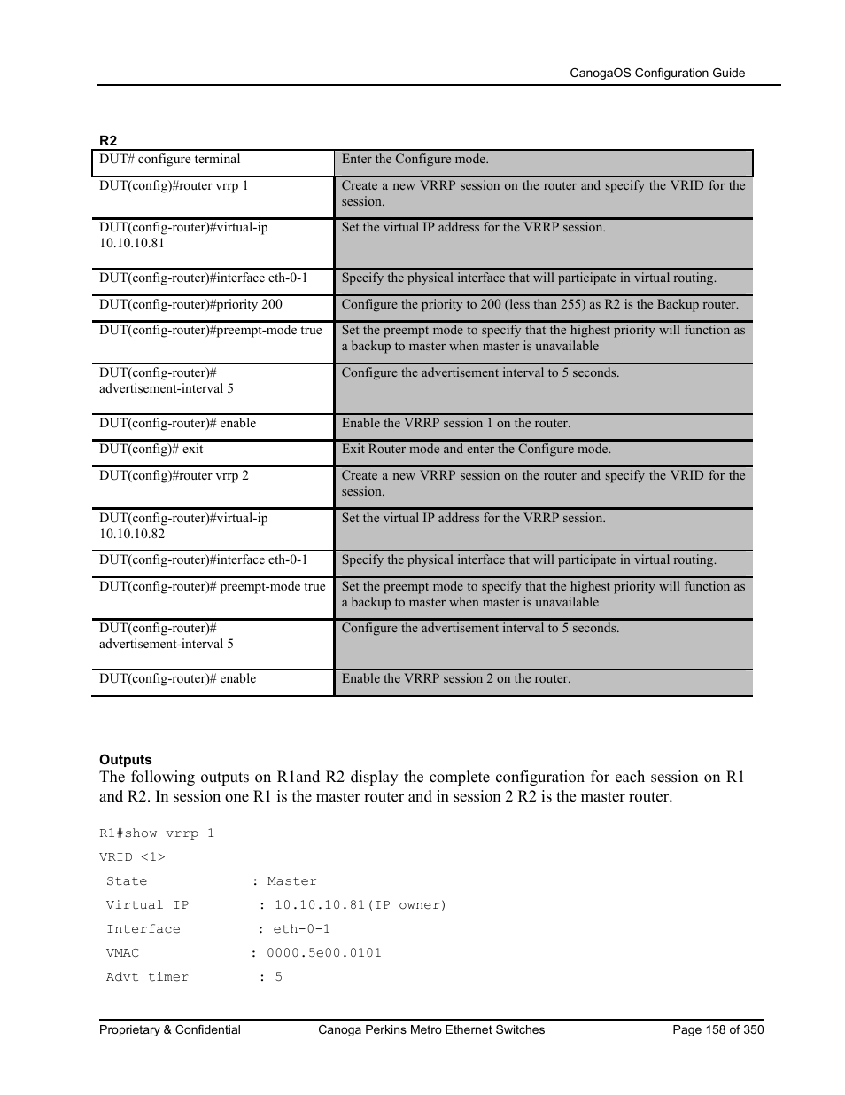 CANOGA PERKINS CanogaOS Configuration Guide User Manual | Page 158 / 350