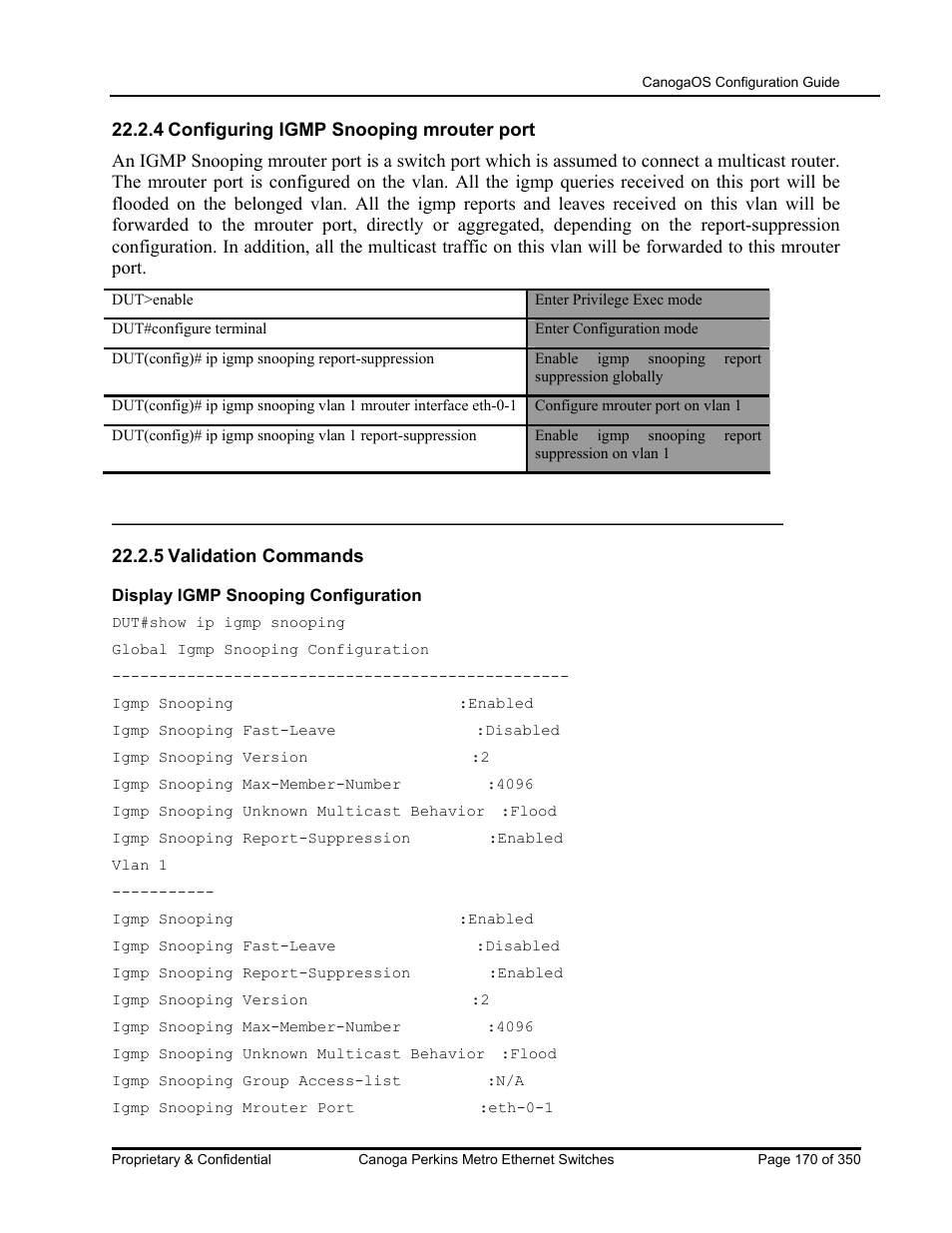 CANOGA PERKINS CanogaOS Configuration Guide User Manual | Page 170 / 350