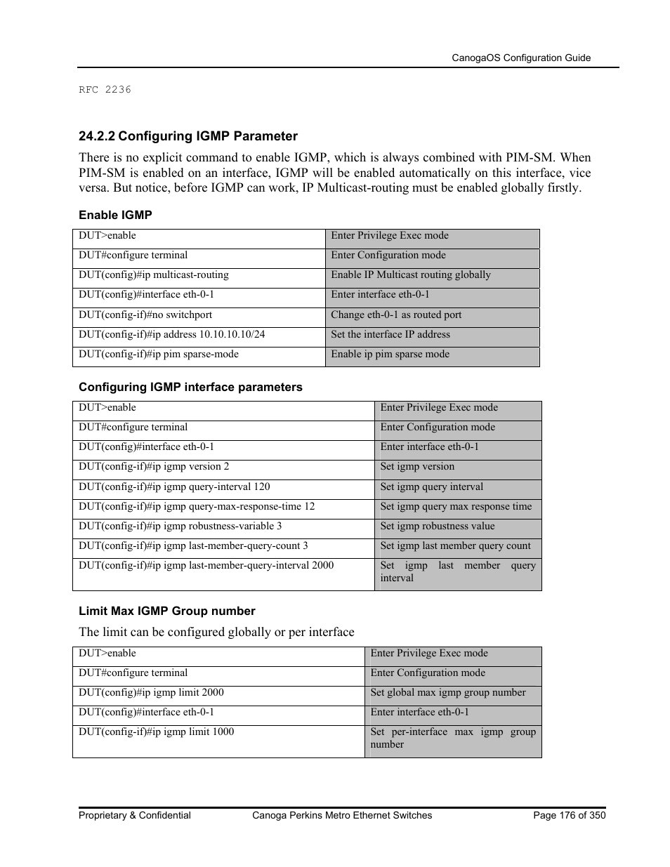 CANOGA PERKINS CanogaOS Configuration Guide User Manual | Page 176 / 350