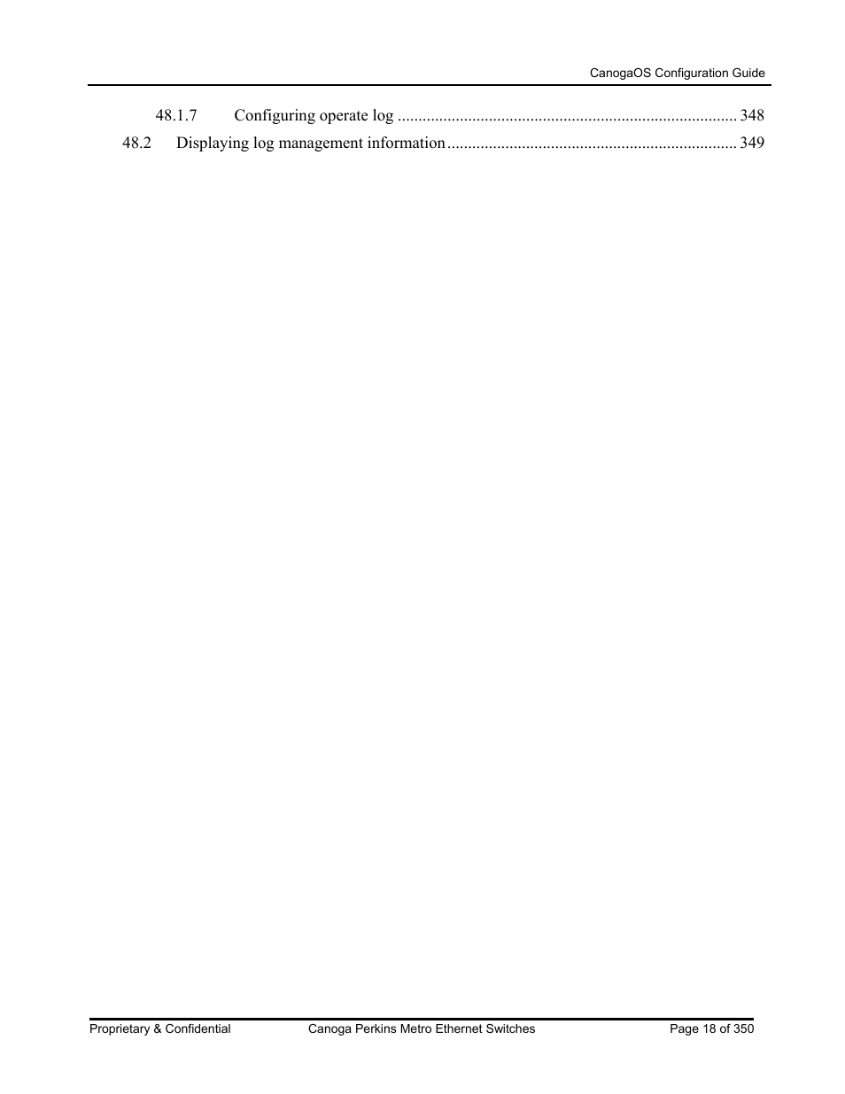 CANOGA PERKINS CanogaOS Configuration Guide User Manual | Page 18 / 350
