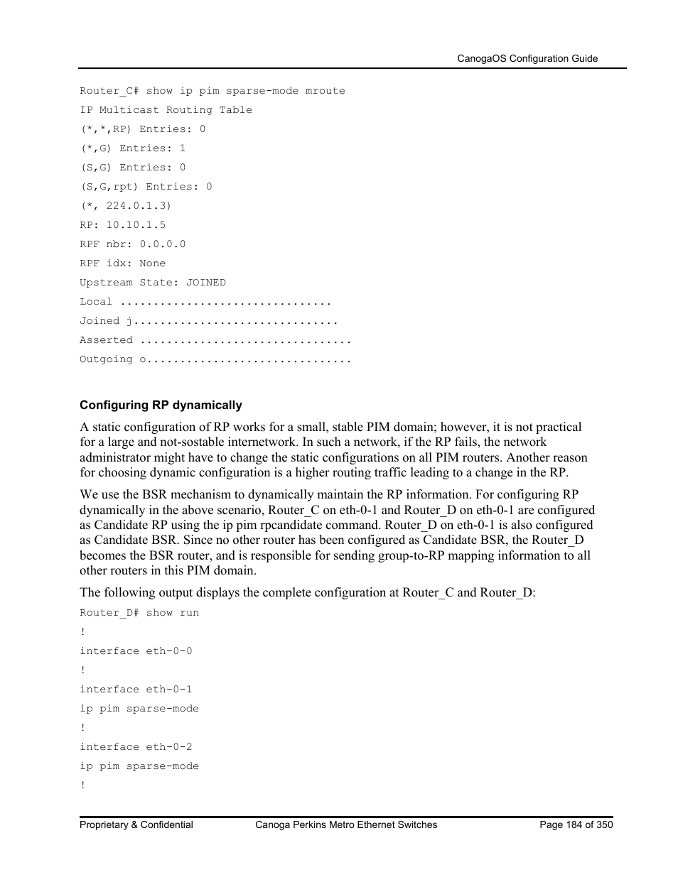 CANOGA PERKINS CanogaOS Configuration Guide User Manual | Page 184 / 350