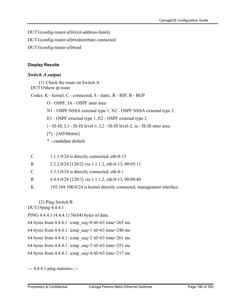 CANOGA PERKINS CanogaOS Configuration Guide User Manual | Page 196 / 350