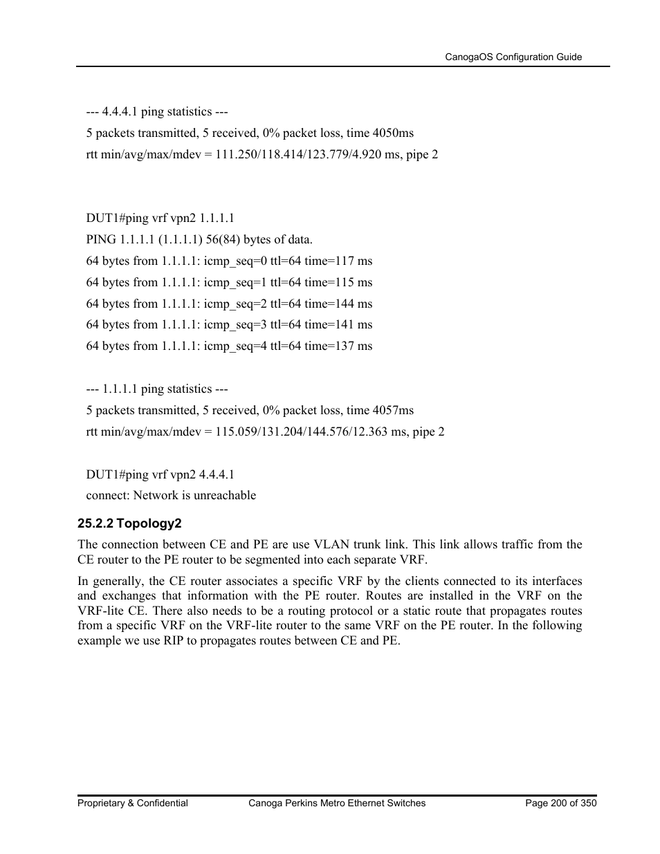 CANOGA PERKINS CanogaOS Configuration Guide User Manual | Page 200 / 350