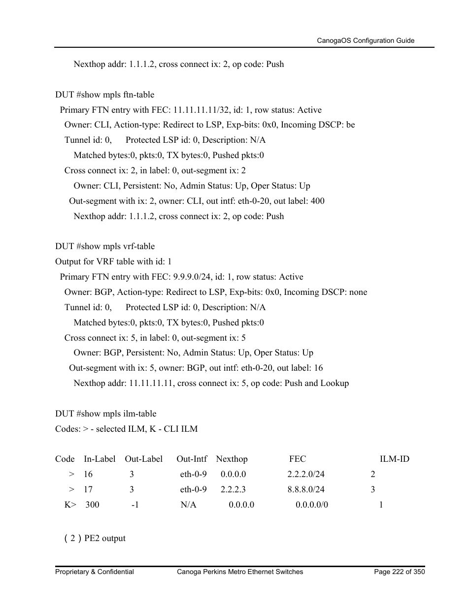 CANOGA PERKINS CanogaOS Configuration Guide User Manual | Page 222 / 350