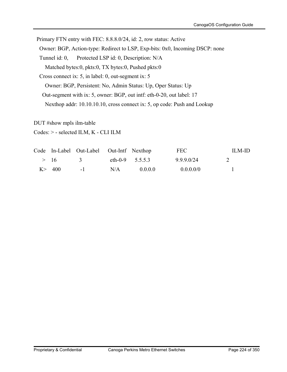 CANOGA PERKINS CanogaOS Configuration Guide User Manual | Page 224 / 350