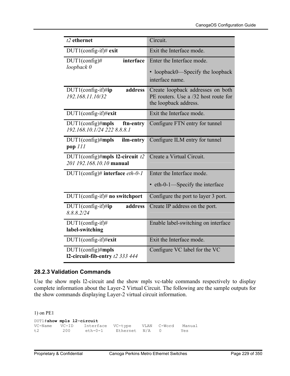 CANOGA PERKINS CanogaOS Configuration Guide User Manual | Page 229 / 350