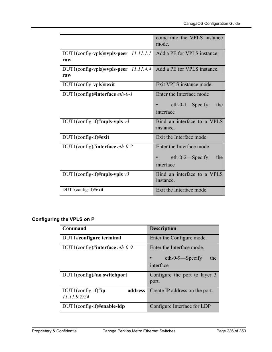 CANOGA PERKINS CanogaOS Configuration Guide User Manual | Page 236 / 350