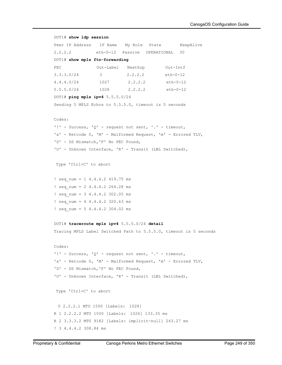CANOGA PERKINS CanogaOS Configuration Guide User Manual | Page 249 / 350