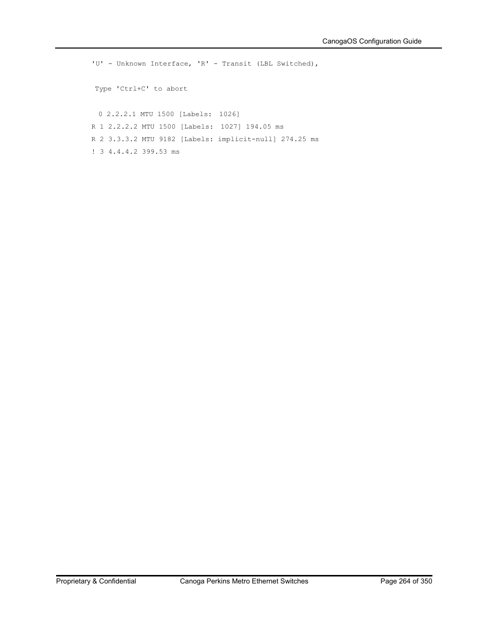 CANOGA PERKINS CanogaOS Configuration Guide User Manual | Page 264 / 350