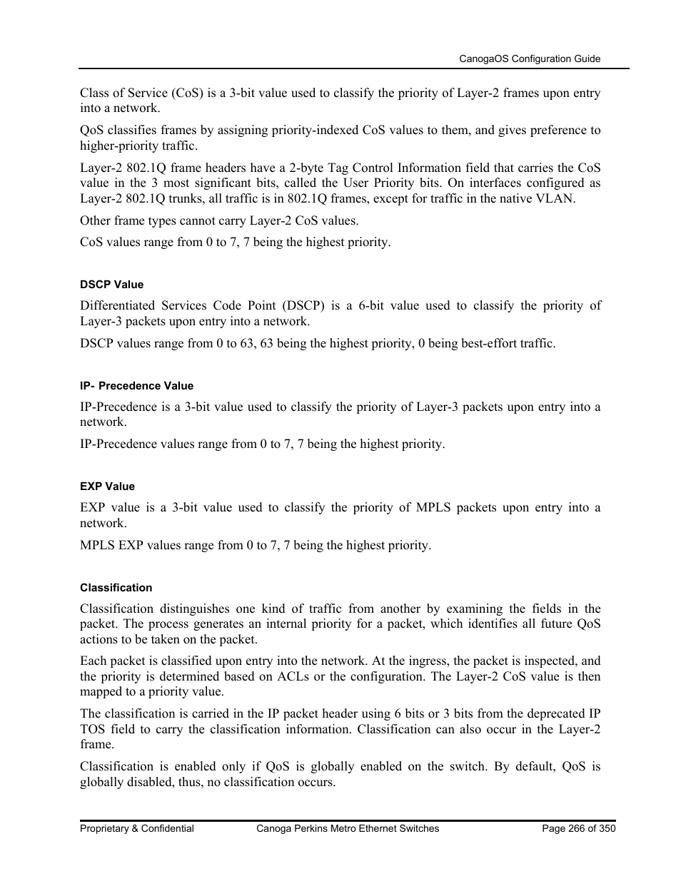 CANOGA PERKINS CanogaOS Configuration Guide User Manual | Page 266 / 350
