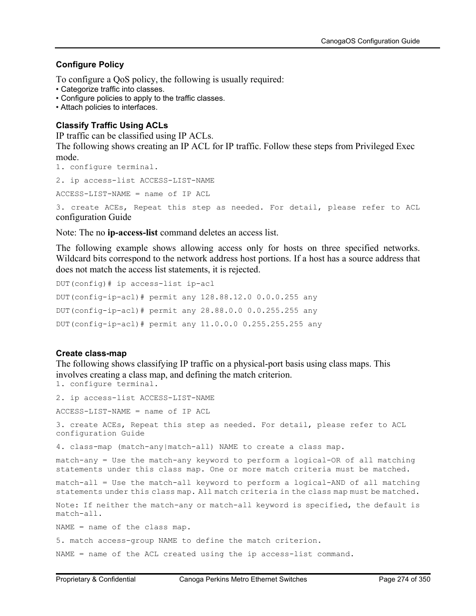 CANOGA PERKINS CanogaOS Configuration Guide User Manual | Page 274 / 350