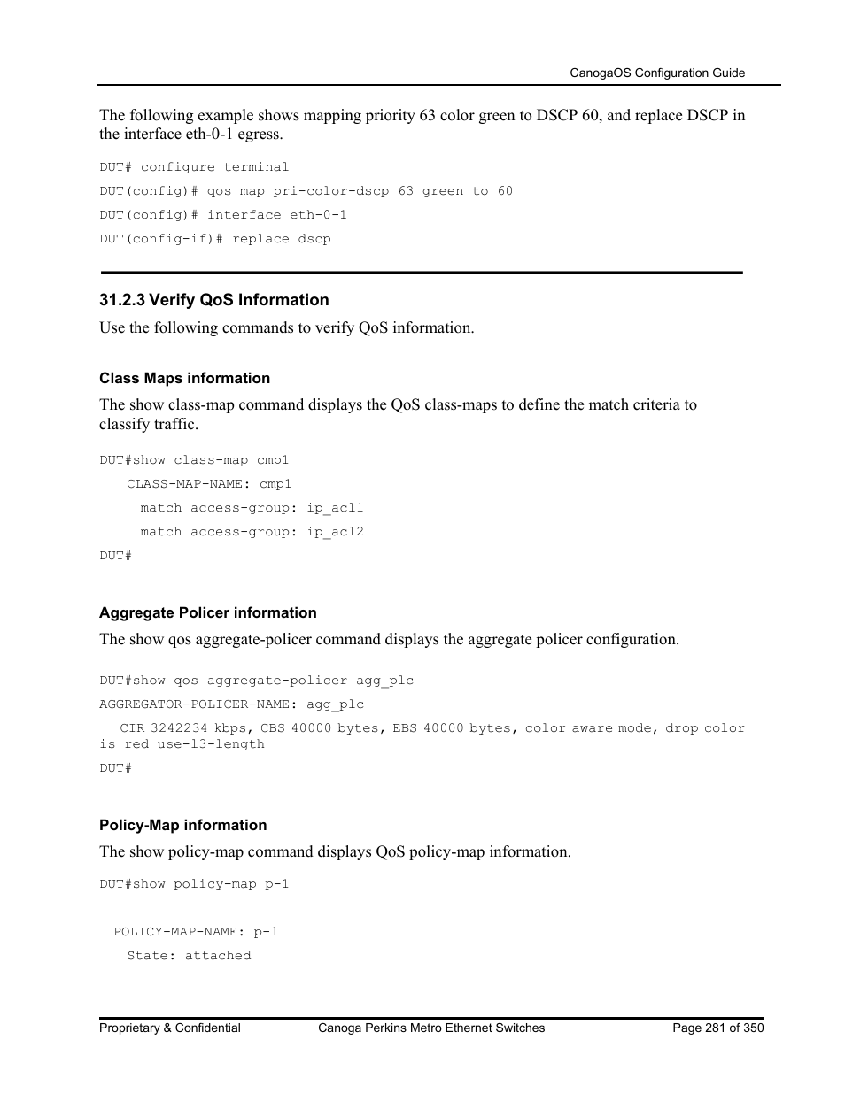 CANOGA PERKINS CanogaOS Configuration Guide User Manual | Page 281 / 350