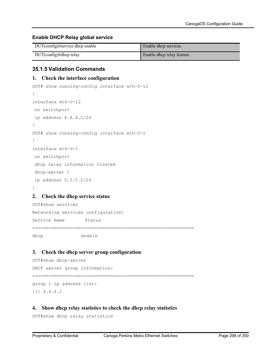 CANOGA PERKINS CanogaOS Configuration Guide User Manual | Page 298 / 350