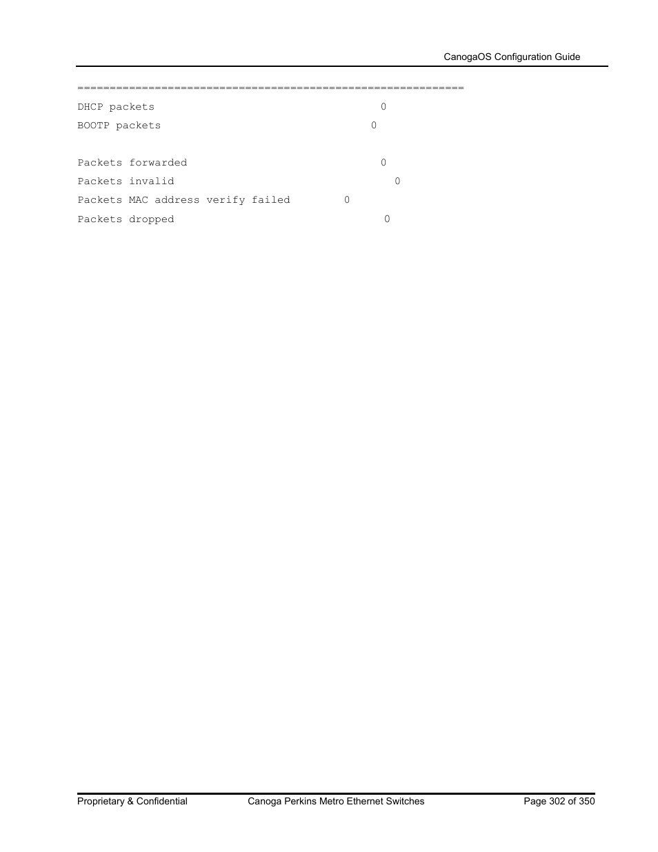 CANOGA PERKINS CanogaOS Configuration Guide User Manual | Page 302 / 350