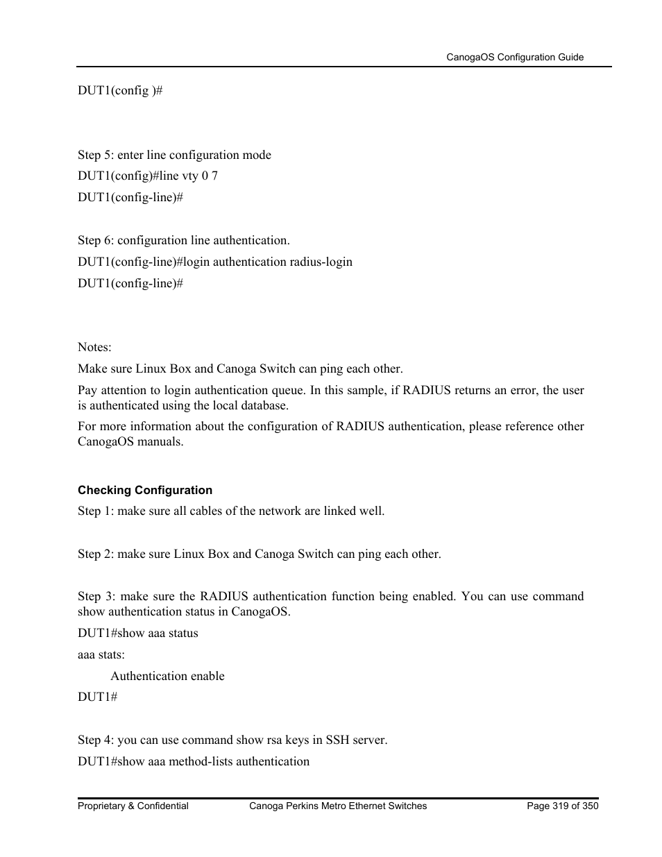 CANOGA PERKINS CanogaOS Configuration Guide User Manual | Page 319 / 350