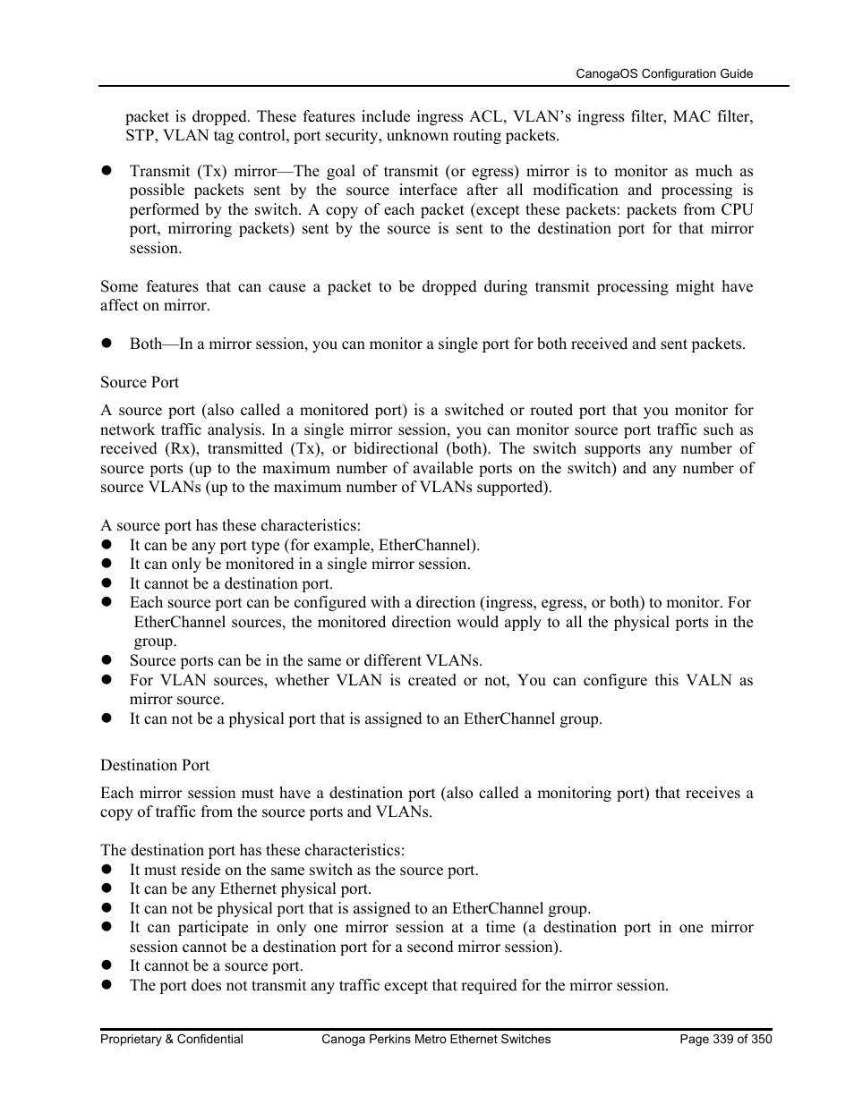 CANOGA PERKINS CanogaOS Configuration Guide User Manual | Page 339 / 350