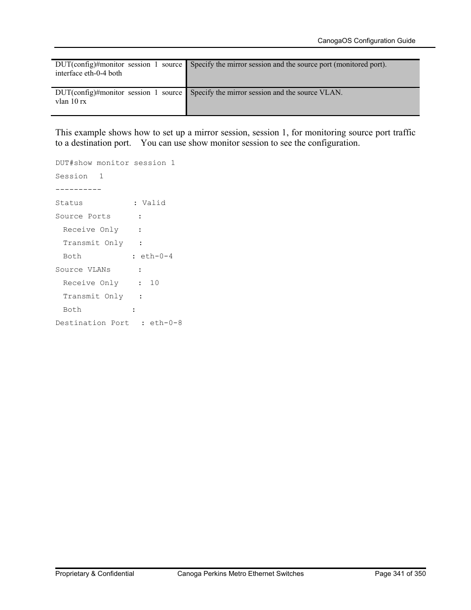 CANOGA PERKINS CanogaOS Configuration Guide User Manual | Page 341 / 350