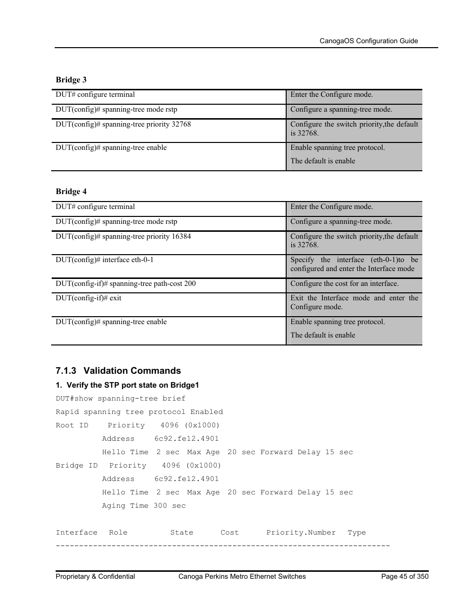 CANOGA PERKINS CanogaOS Configuration Guide User Manual | Page 45 / 350