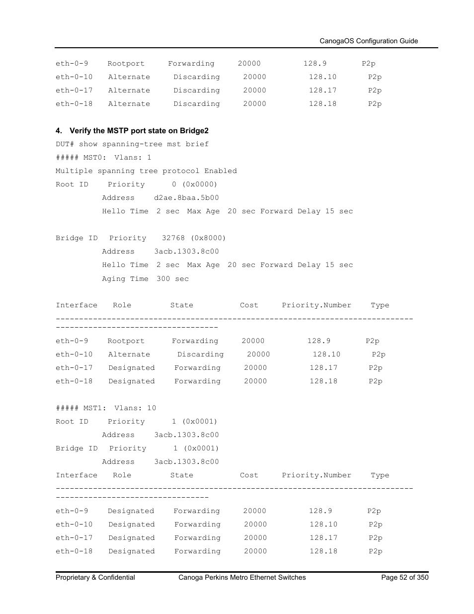 CANOGA PERKINS CanogaOS Configuration Guide User Manual | Page 52 / 350