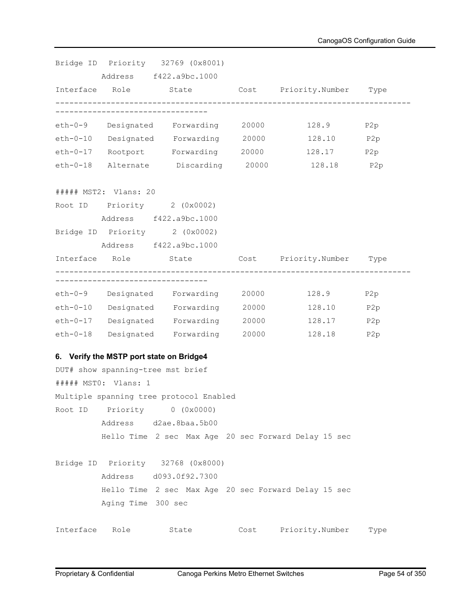 CANOGA PERKINS CanogaOS Configuration Guide User Manual | Page 54 / 350