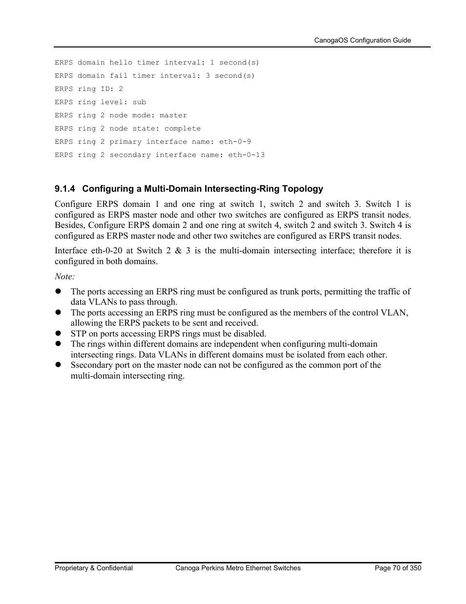 CANOGA PERKINS CanogaOS Configuration Guide User Manual | Page 70 / 350