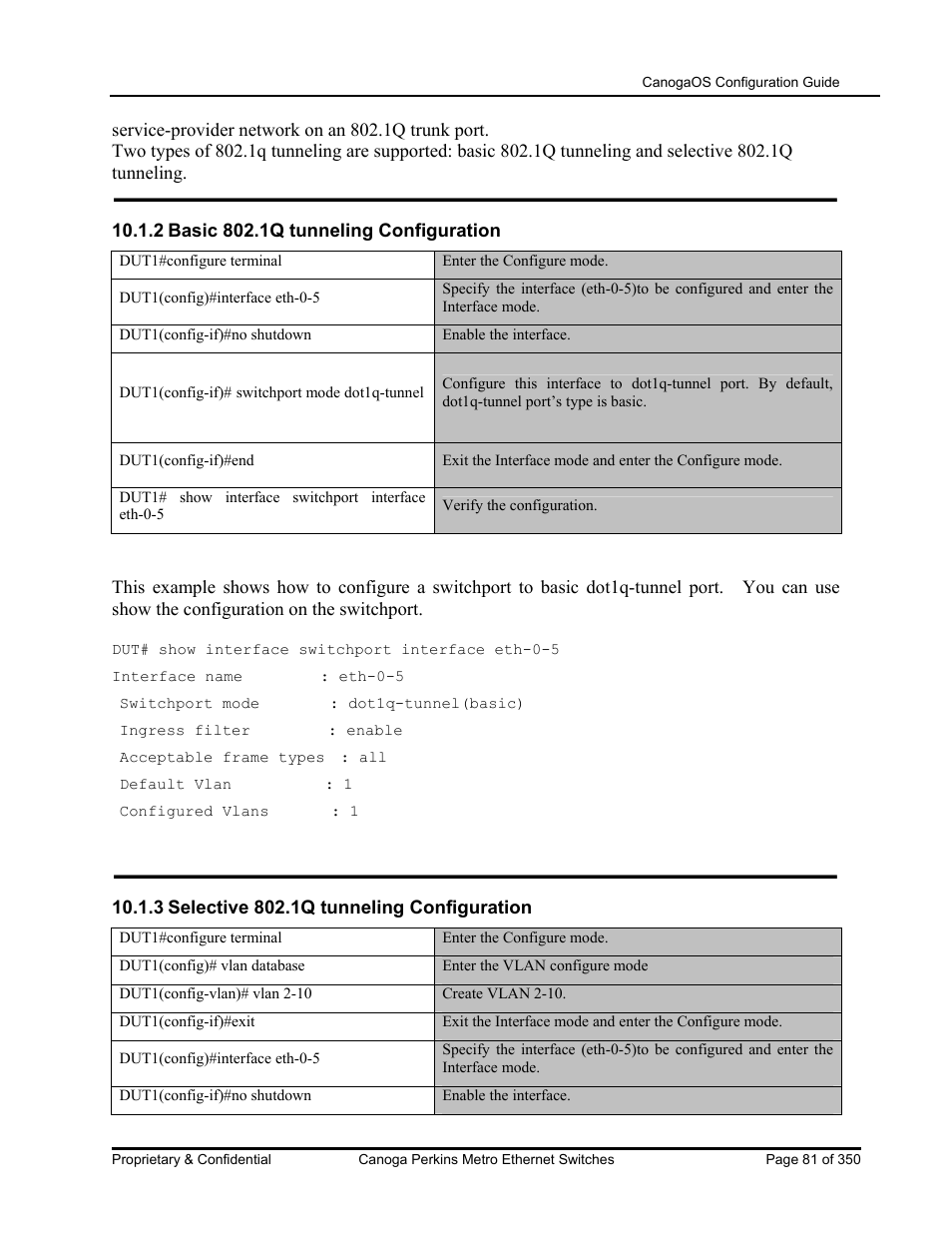 CANOGA PERKINS CanogaOS Configuration Guide User Manual | Page 81 / 350