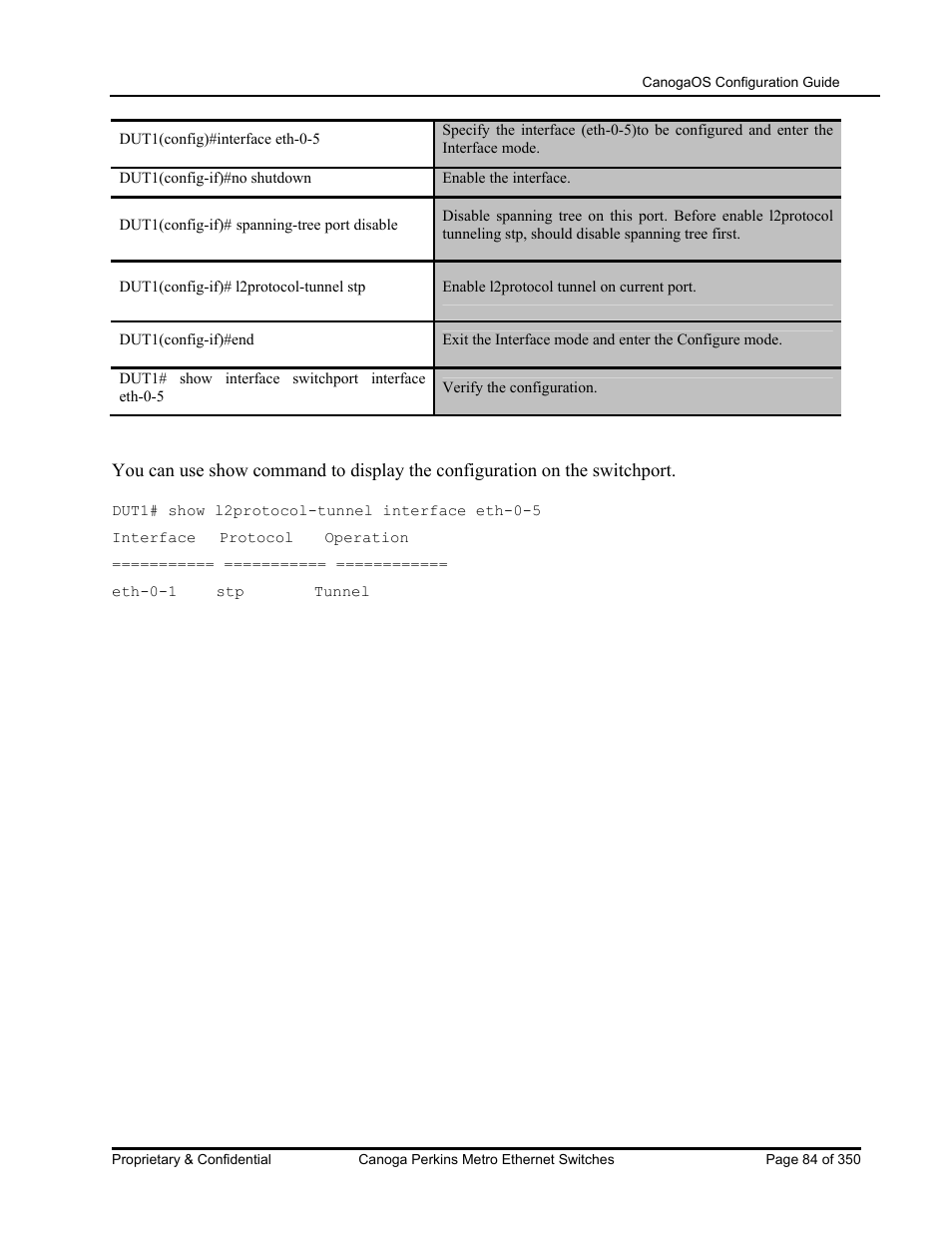 CANOGA PERKINS CanogaOS Configuration Guide User Manual | Page 84 / 350