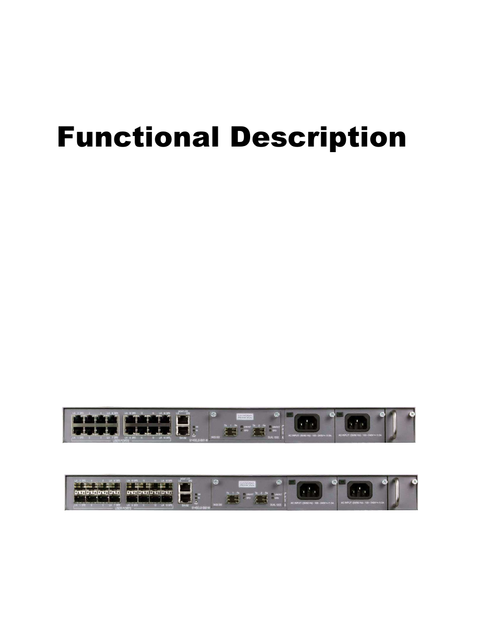 Functional description, 1 9145elb base unit, 1 9145elb model numbers | Chapter 2. functional description, 9145elb base unit, 9145elb model numbers, Chapter 2 functional description | CANOGA PERKINS 9145ELB Network Interface Device Hardware User Manual | Page 19 / 52