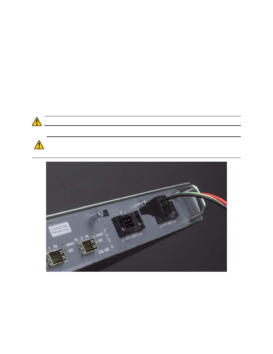 8 connecting the electrical power, 1 ac power, 2 dc power | Connecting the electrical power, Ac power, Dc power | CANOGA PERKINS 9145ELB Network Interface Device Hardware User Manual | Page 32 / 52