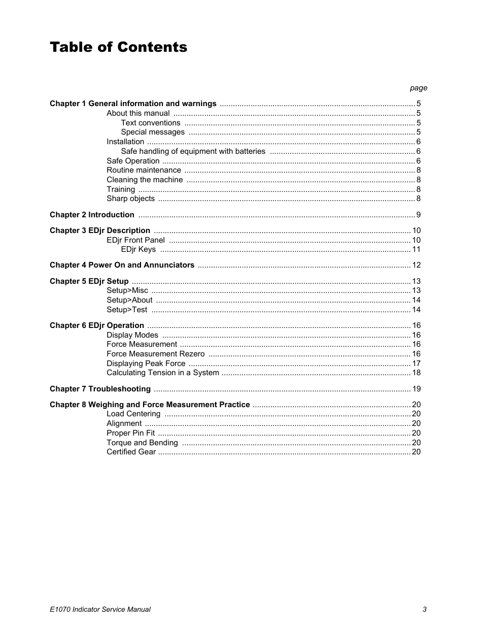 Dillon EDjunior (Old) User Manual | Page 3 / 24