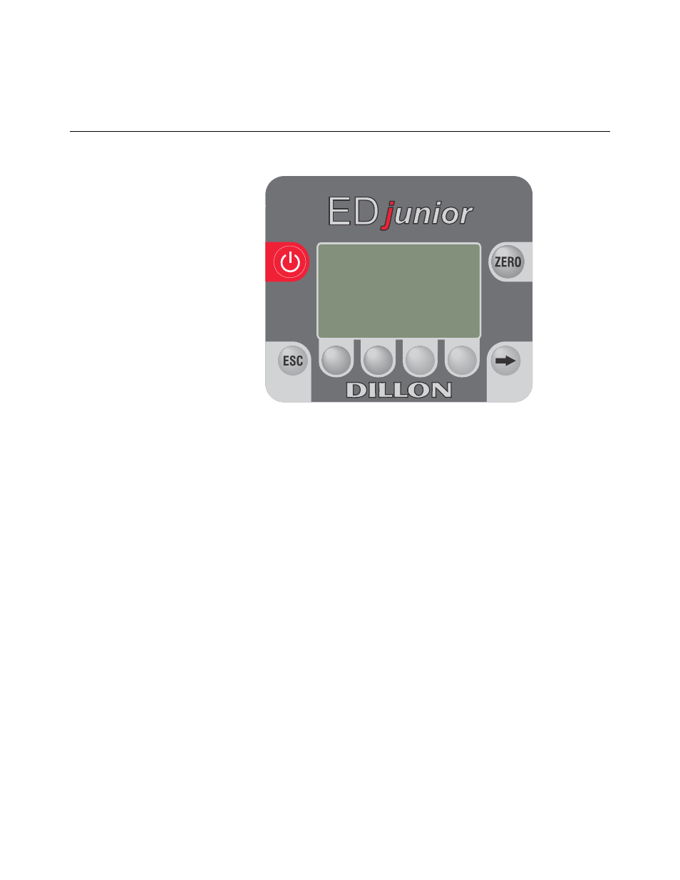 3 edjr description, 1 edjr front panel, Chapter 3 edjr description | Edjr front panel | Dillon EDjunior (Red) User Manual | Page 11 / 24