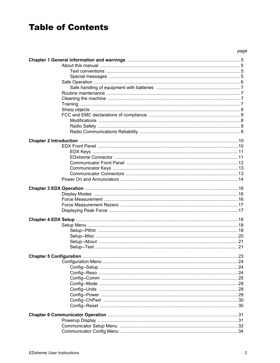 Dillon EDXtreme (Old) User Manual | Page 3 / 50