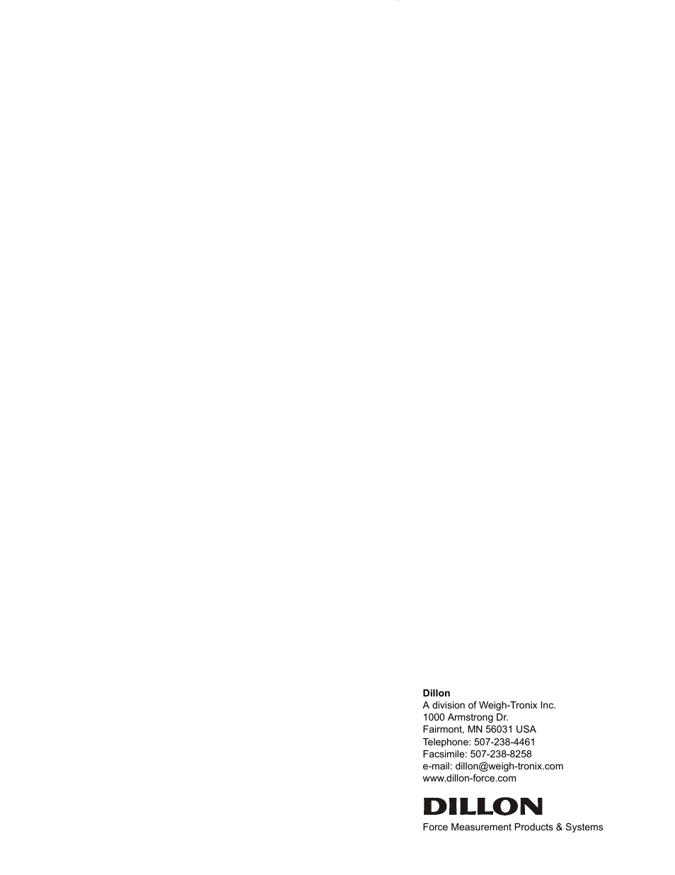 Dillon EDXtreme (Old) User Manual | Page 50 / 50
