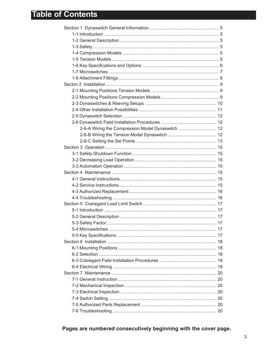 Dillon DynaSwitch User Manual | Page 3 / 20