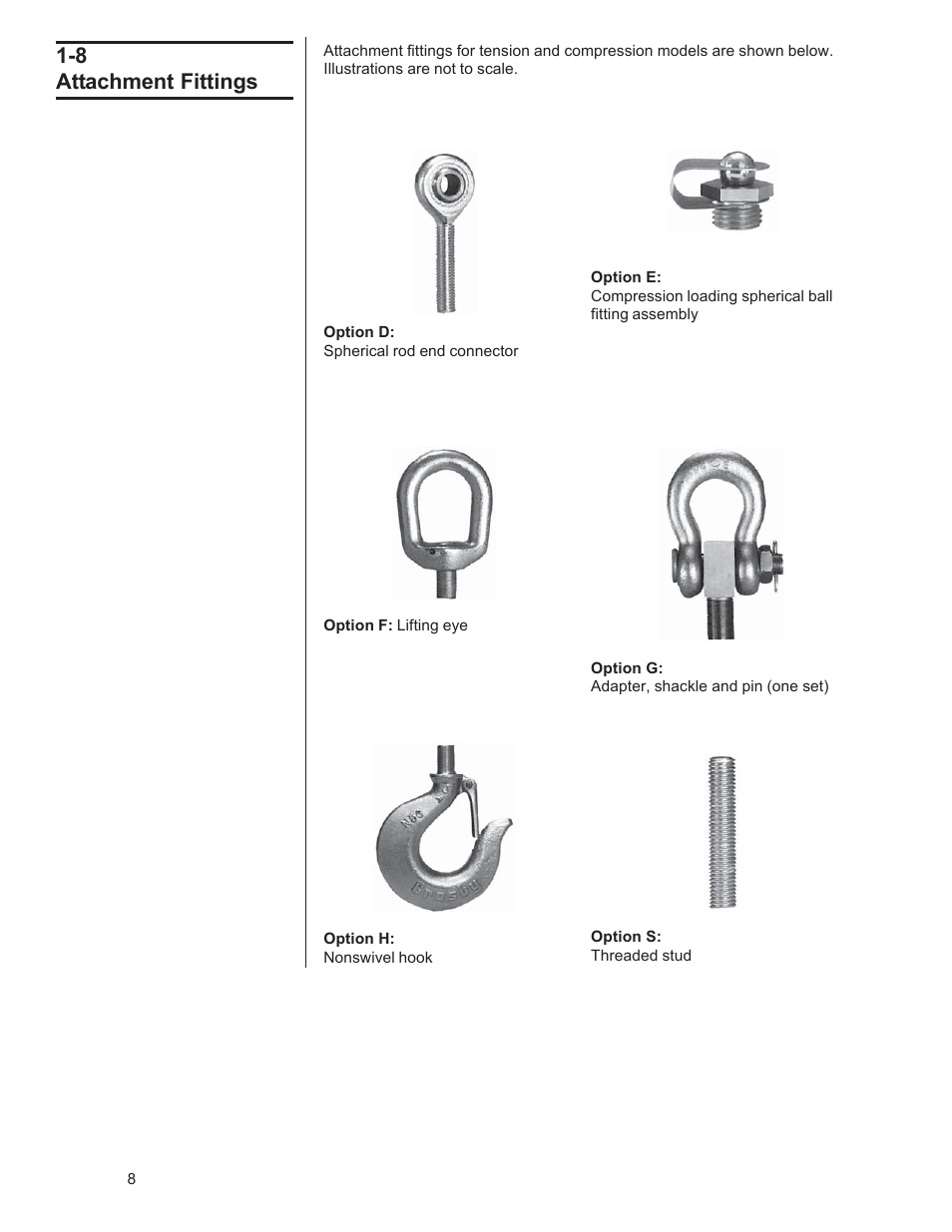 8 attachment fittings | Dillon DynaSwitch User Manual | Page 8 / 20