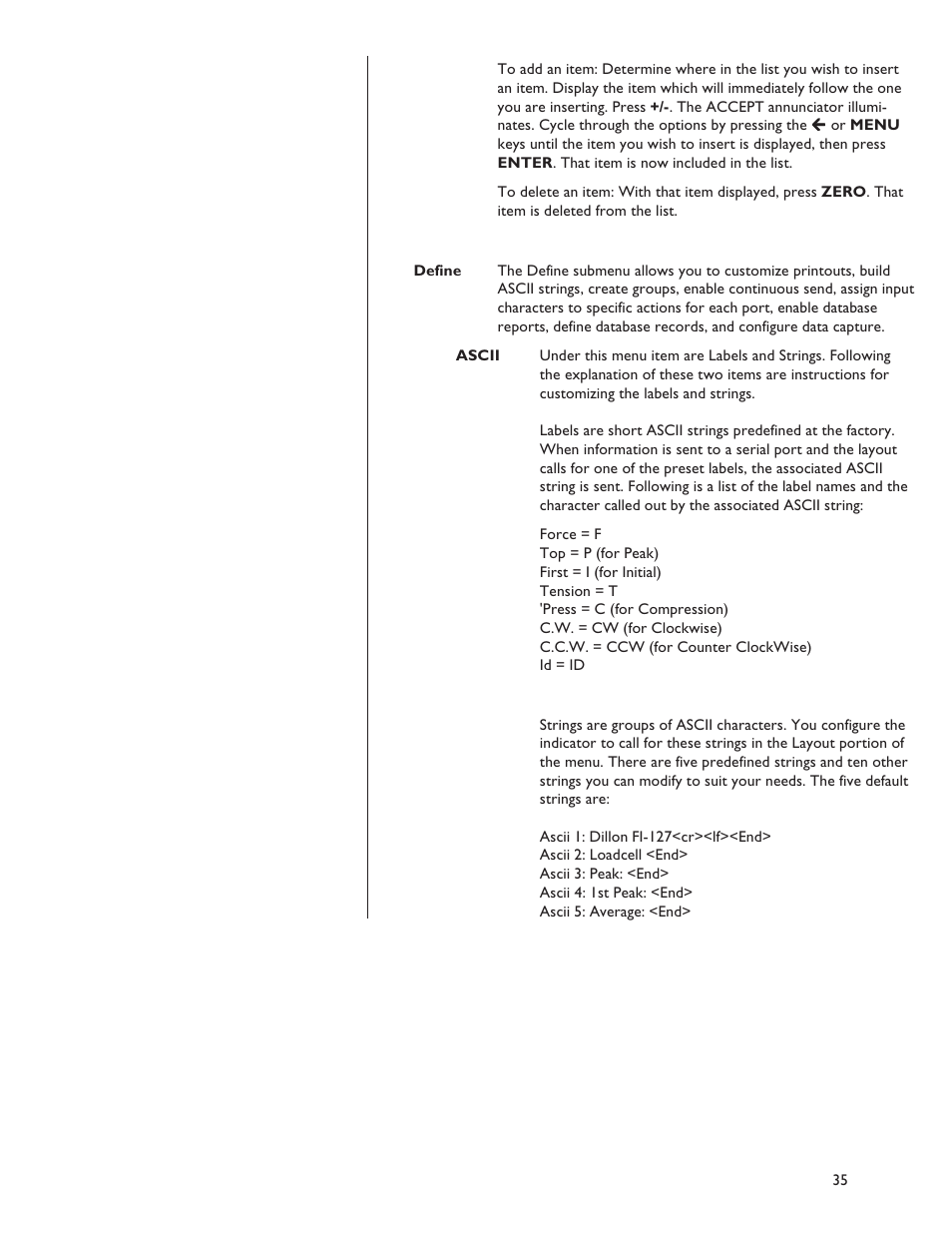 Dillon FI-127 User Manual | Page 35 / 68