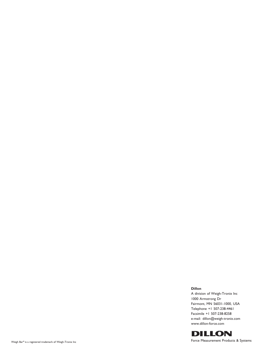 Dillon FI-127 User Manual | Page 68 / 68