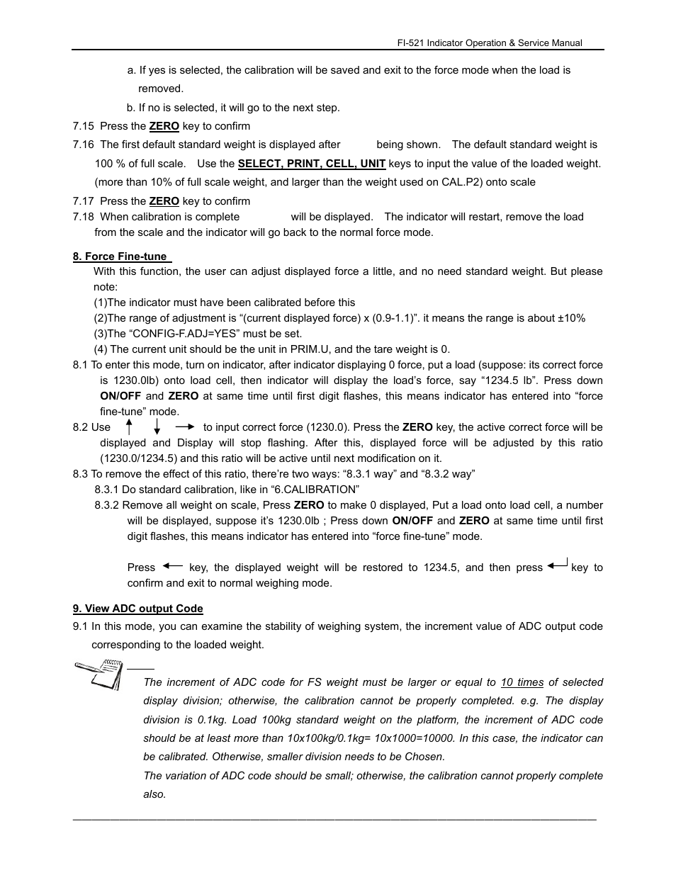 Dillon FI-521 User Manual | Page 25 / 44