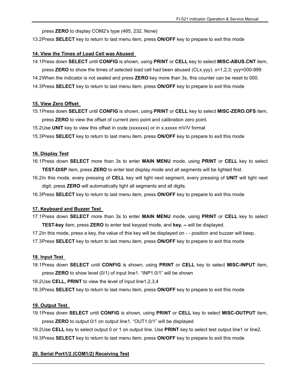 Dillon FI-521 User Manual | Page 27 / 44