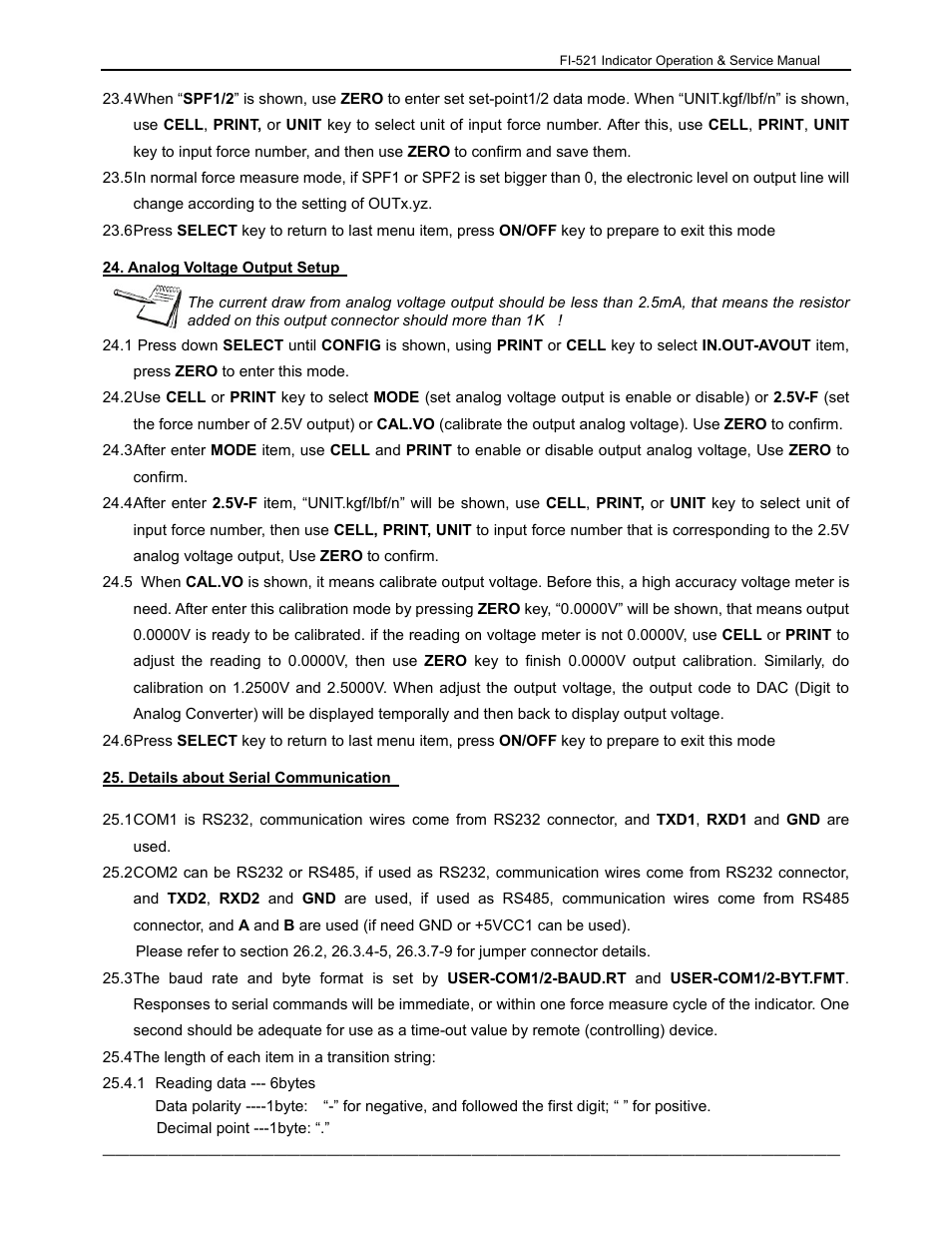 Dillon FI-521 User Manual | Page 29 / 44