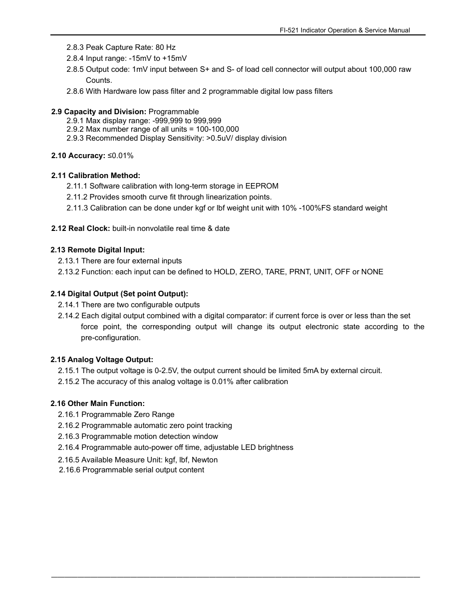Dillon FI-521 User Manual | Page 8 / 44