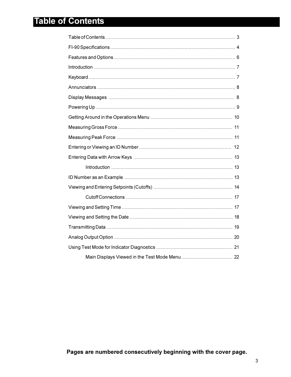 Dillon FI-90 User Manual | Page 3 / 24