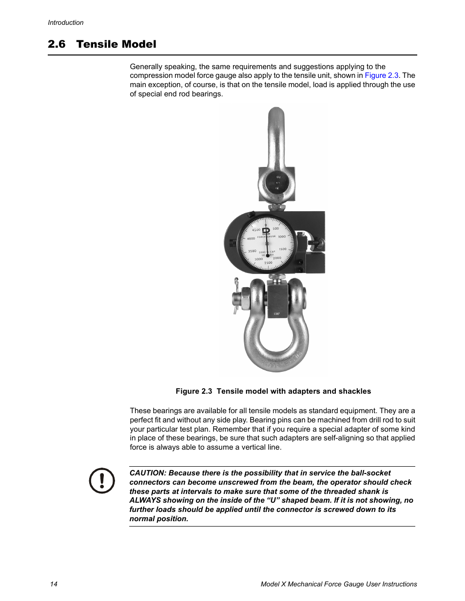 6 tensile model, Tensile model | Dillon X Force Gauge User Manual | Page 14 / 18