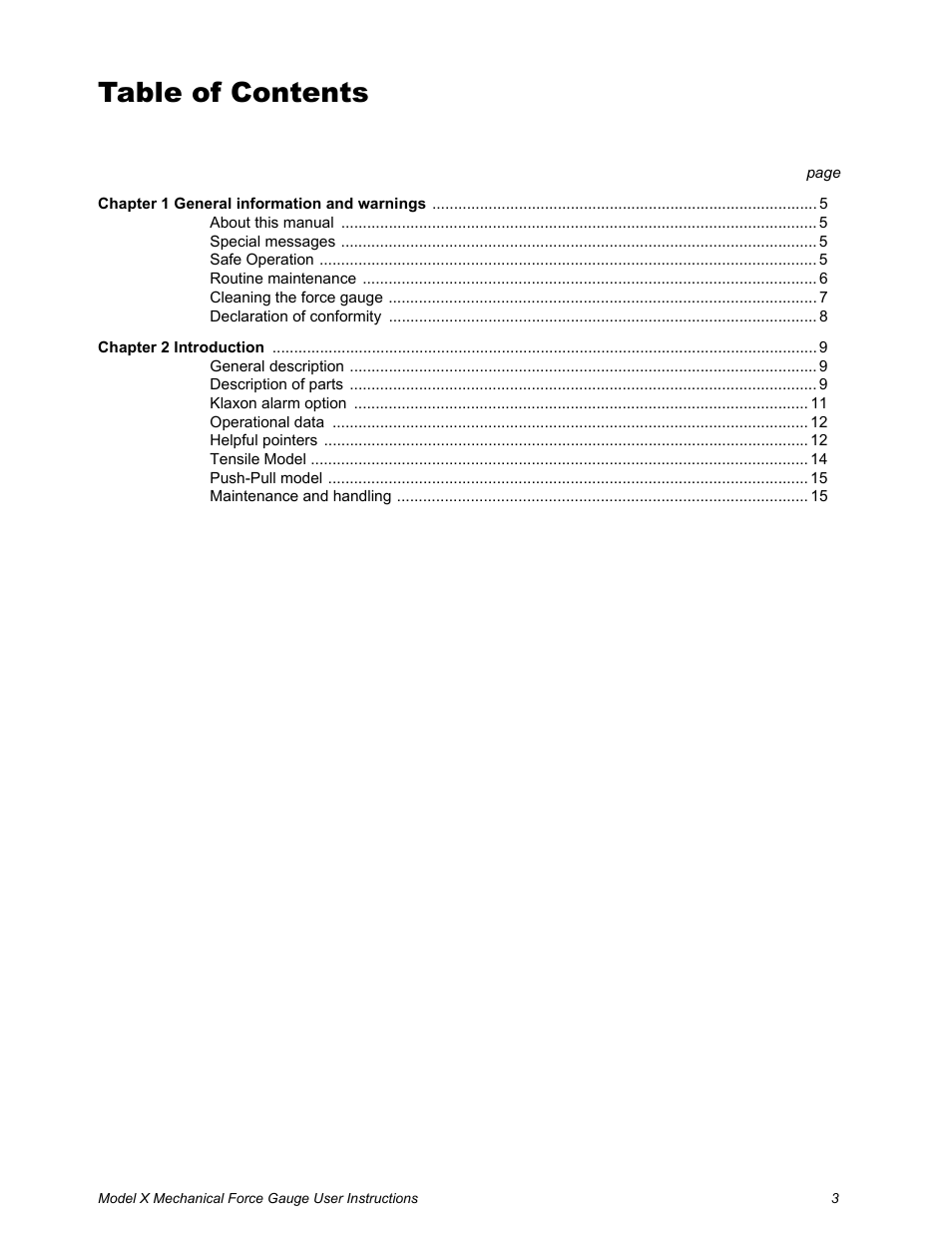 Dillon X Force Gauge User Manual | Page 3 / 18