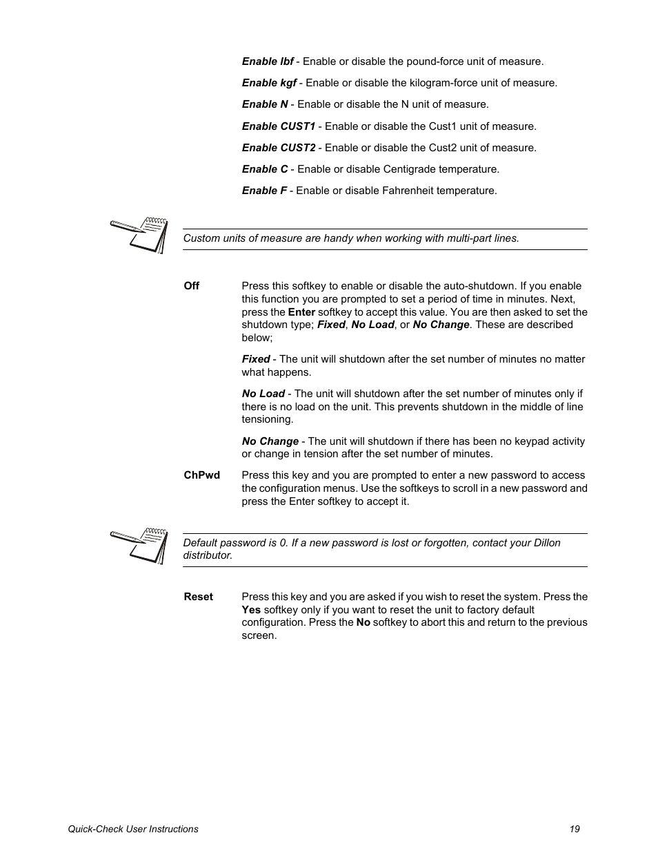 Dillon Quick-Check Wire Tension Meter (Old) User Manual | Page 19 / 28