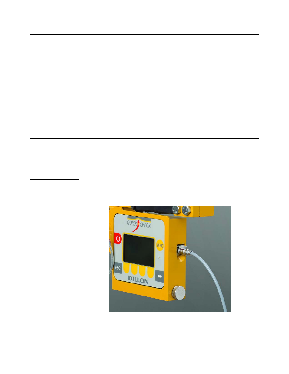 3 important features, 4 using quick check (red) with edxtreme psu, 1 quick check connector | Quick check connector | Dillon Quick-Check Wire Tension Meter (Red) User Manual | Page 12 / 38