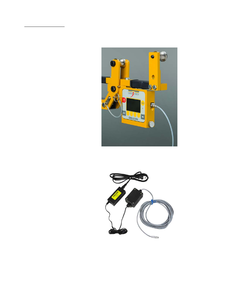 2 external power supply, External power supply | Dillon Quick-Check Wire Tension Meter (Red) User Manual | Page 13 / 38