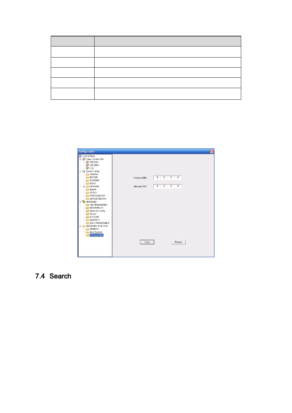 Search, 4 search | DVR systems DVR31xxH Series User Manual | Page 118 / 146