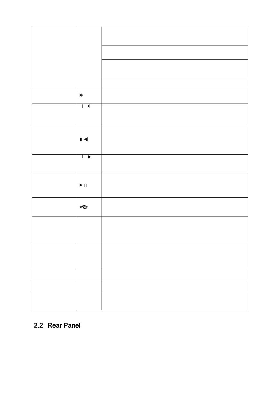Rear panel, 2 rear panel | DVR systems DVR31xxH Series User Manual | Page 16 / 146
