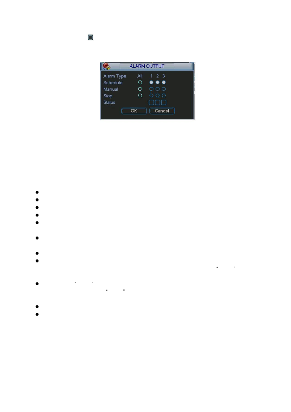 Manual record, Account | DVR systems DVR31xxH Series User Manual | Page 69 / 146